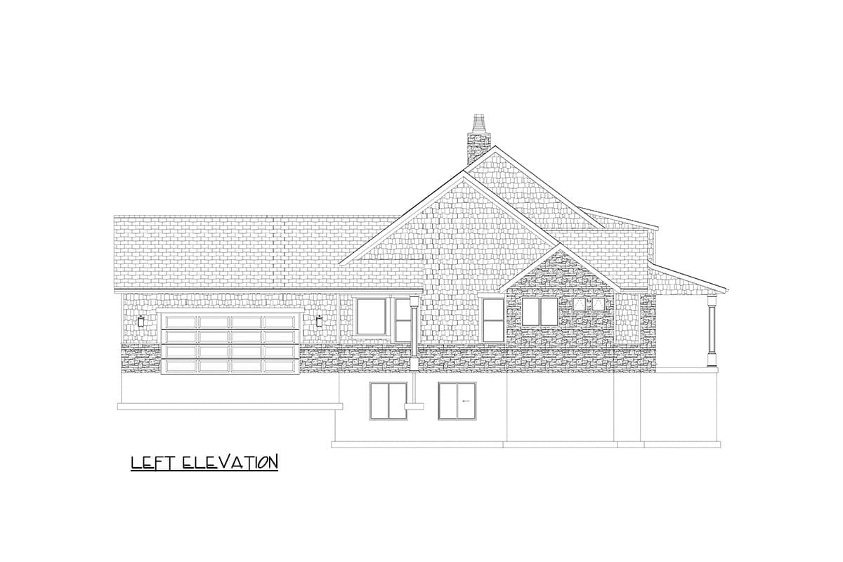 Plan 61624UT: Single-Story Shingle-Style House Plan with Vaulted Family Room - 2444 Sq Ft - Image #20 - Cape Cod, Coastal, Shingle