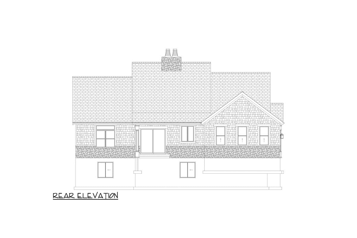Plan 61624UT: Single-Story Shingle-Style House Plan with Vaulted Family Room - 2444 Sq Ft - Image #19 - Cape Cod, Coastal, Shingle