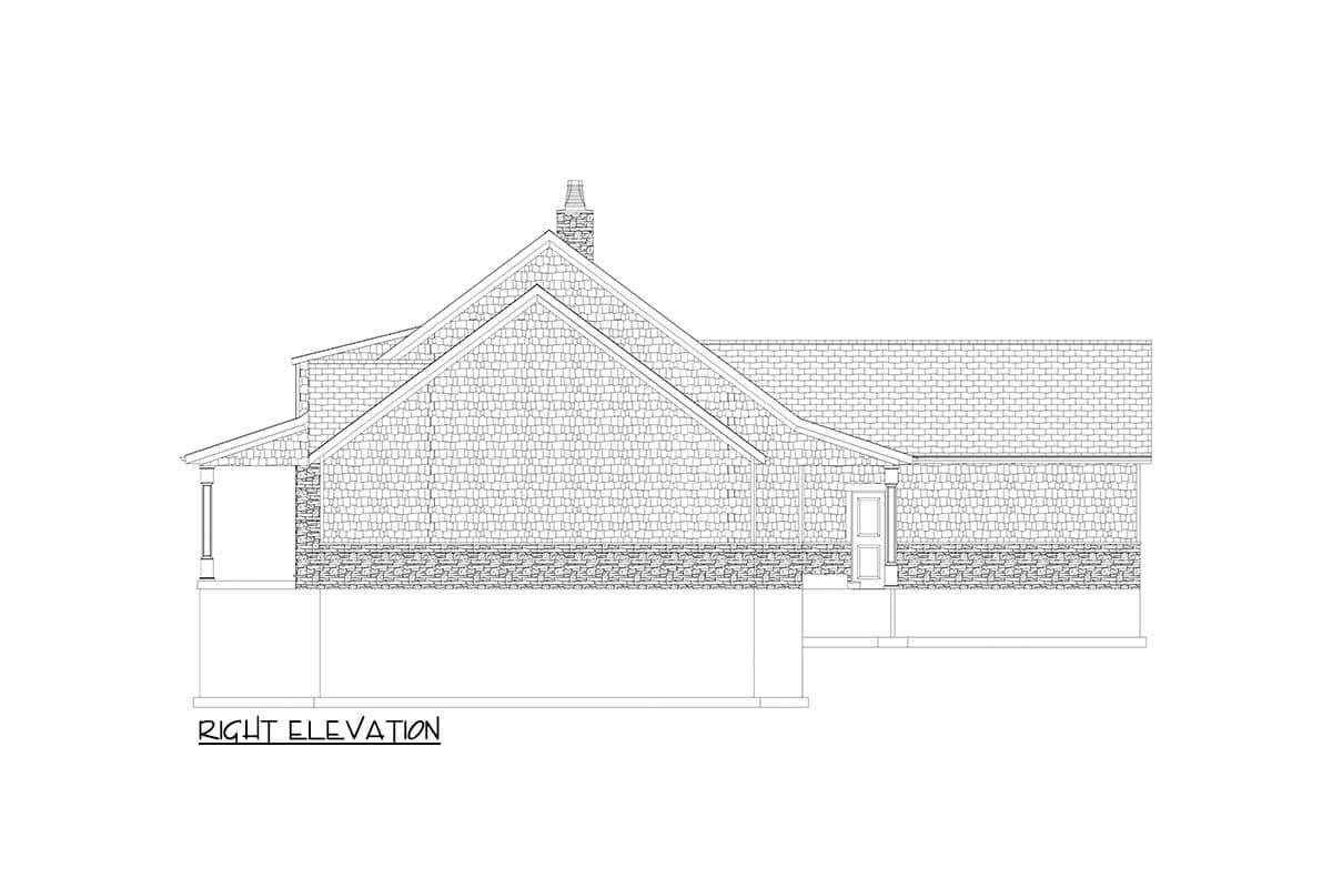 Plan 61624UT: Single-Story Shingle-Style House Plan with Vaulted Family Room - 2444 Sq Ft - Image #21 - Cape Cod, Coastal, Shingle