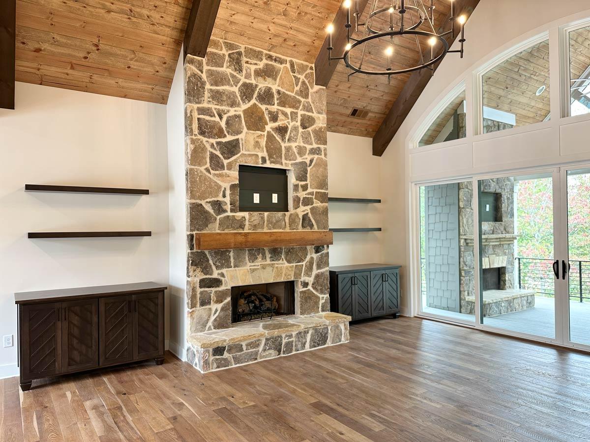 Plan 24420TW: 3-Bed New American House Plan with Outdoor Fireplace - 2802 Sq Ft - Image #8 - Mountain, New American