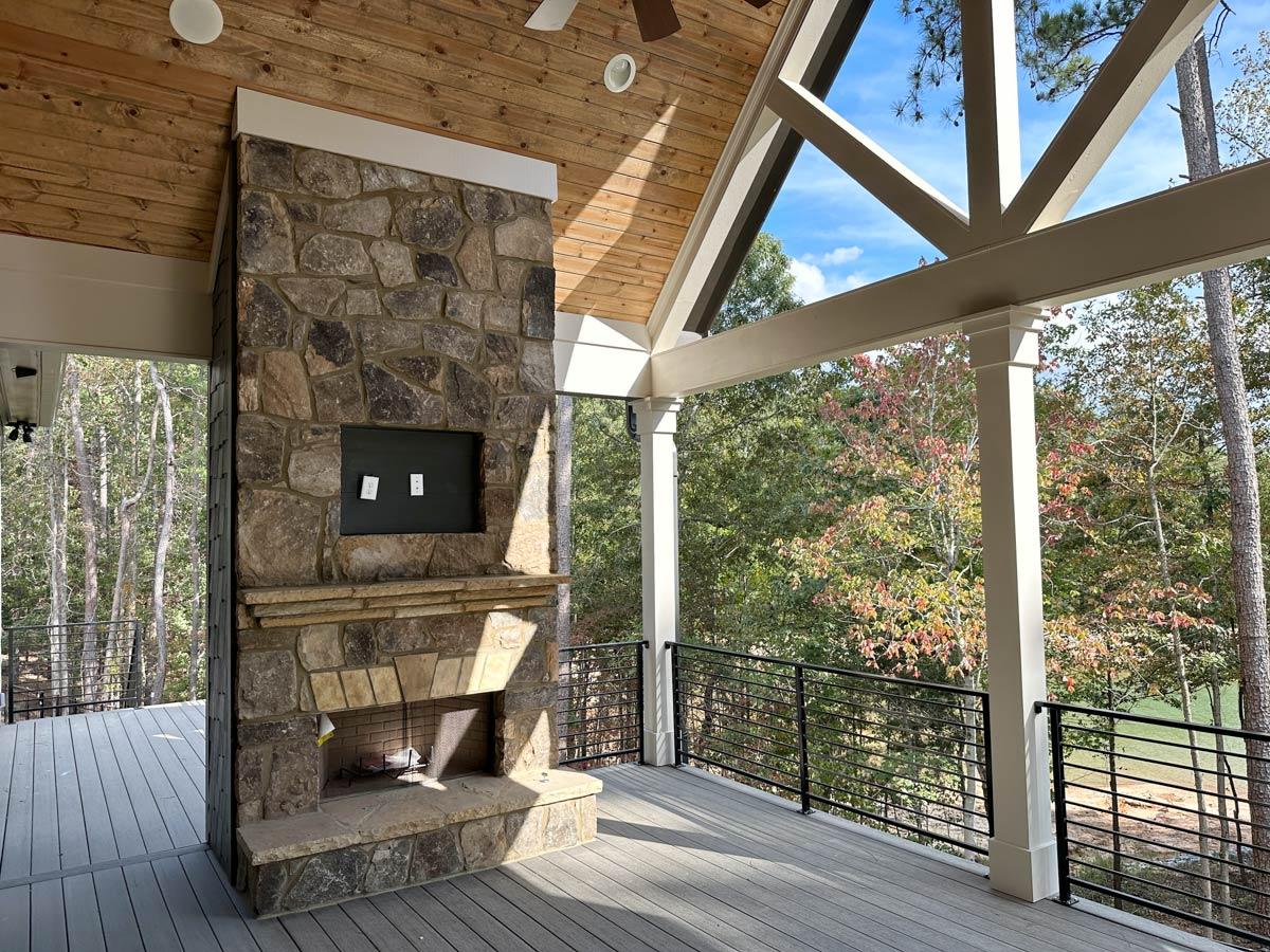 Plan 24420TW: 3-Bed New American House Plan with Outdoor Fireplace - 2802 Sq Ft - Image #34 - Mountain, New American