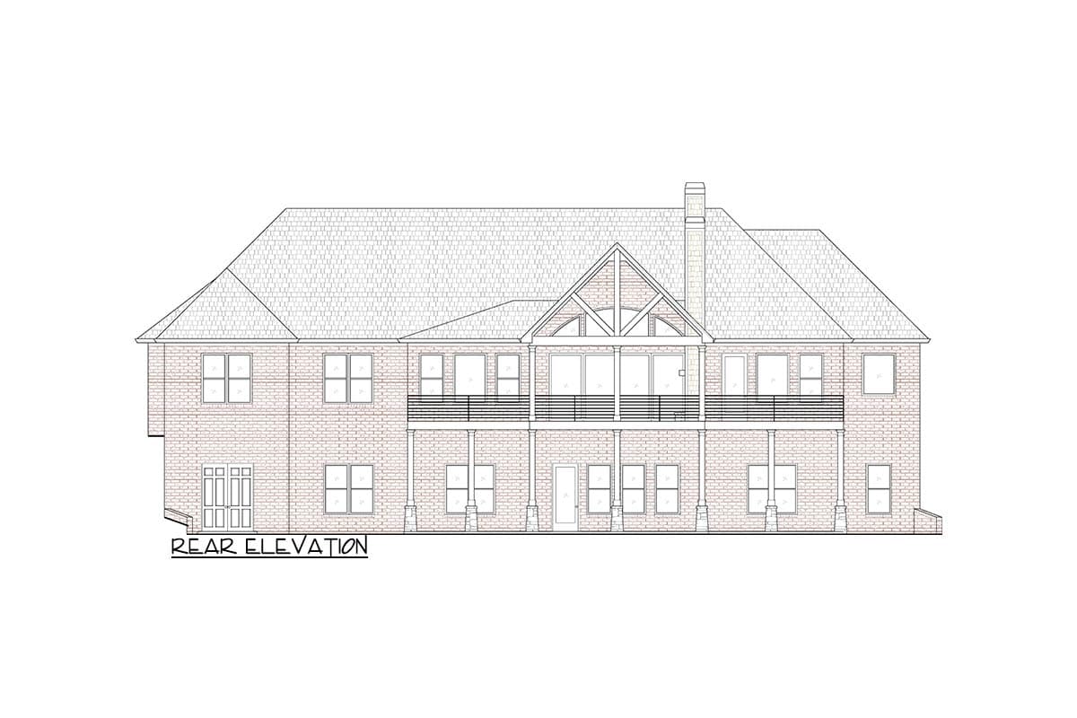 Plan 24420TW: 3-Bed New American House Plan with Outdoor Fireplace - 2802 Sq Ft - Image #37 - Mountain, New American