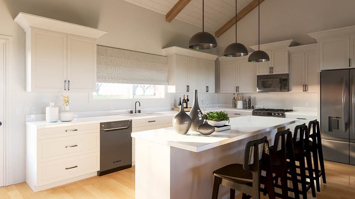 Plan 405008FDC: Vaulted One-Story Barndominium House Plan with 5-Bed Split Layout and Kid-Focused Wing - Image #10 - Barndominium, Rustic