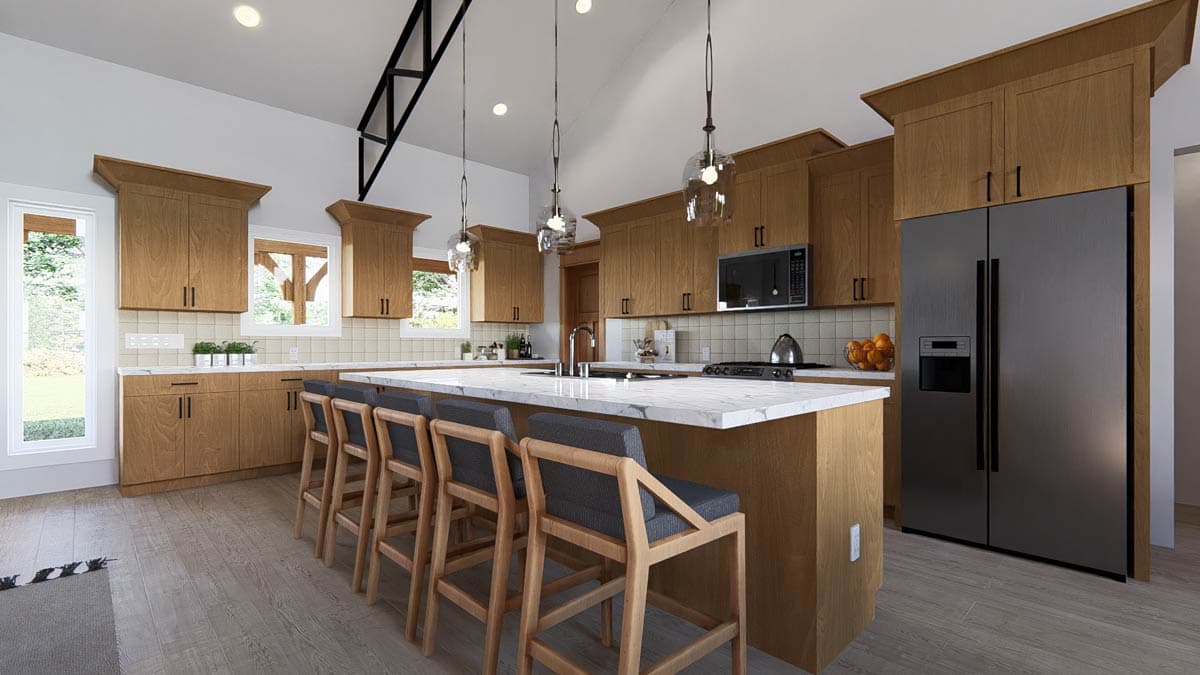 Plan 405019FDC: Inviting Modern Farmhouse with Vaulted Ceilings and Split Bedrooms - Image #8 - Modern Farmhouse