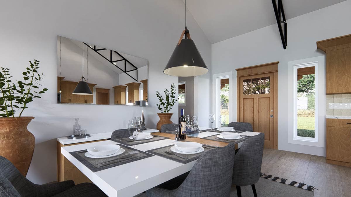 Plan 405019FDC: Inviting Modern Farmhouse with Vaulted Ceilings and Split Bedrooms - Image #5 - Modern Farmhouse