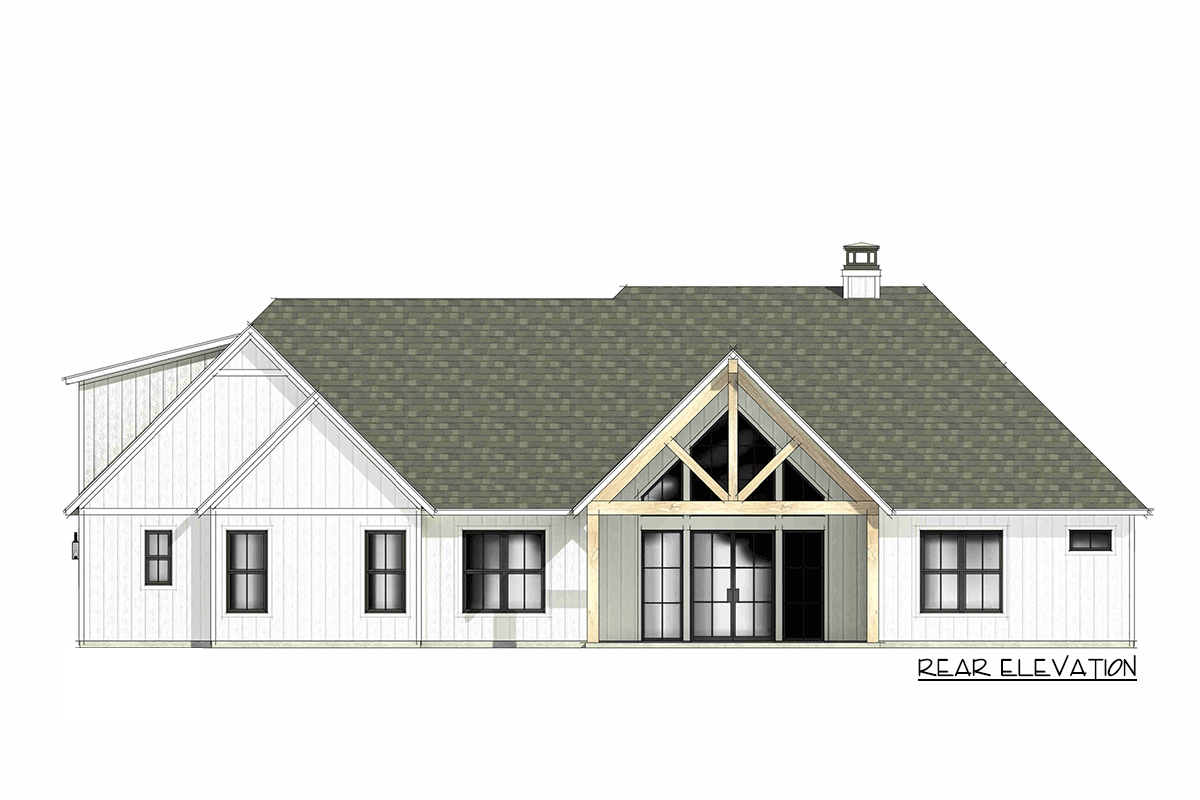 Plan 818164JSS: 4-Bed Contemporary House Plan with Roomy Culinary Center - 2930 Sq Ft - Image #8 - Contemporary, European, Transitional