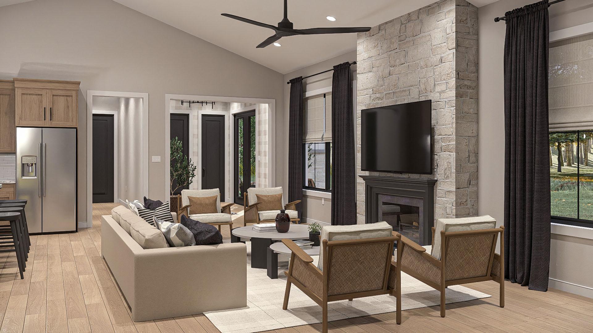 Plan 623514DJ: 2-Bed Barndominium-Style House Plan with Cathedral ...