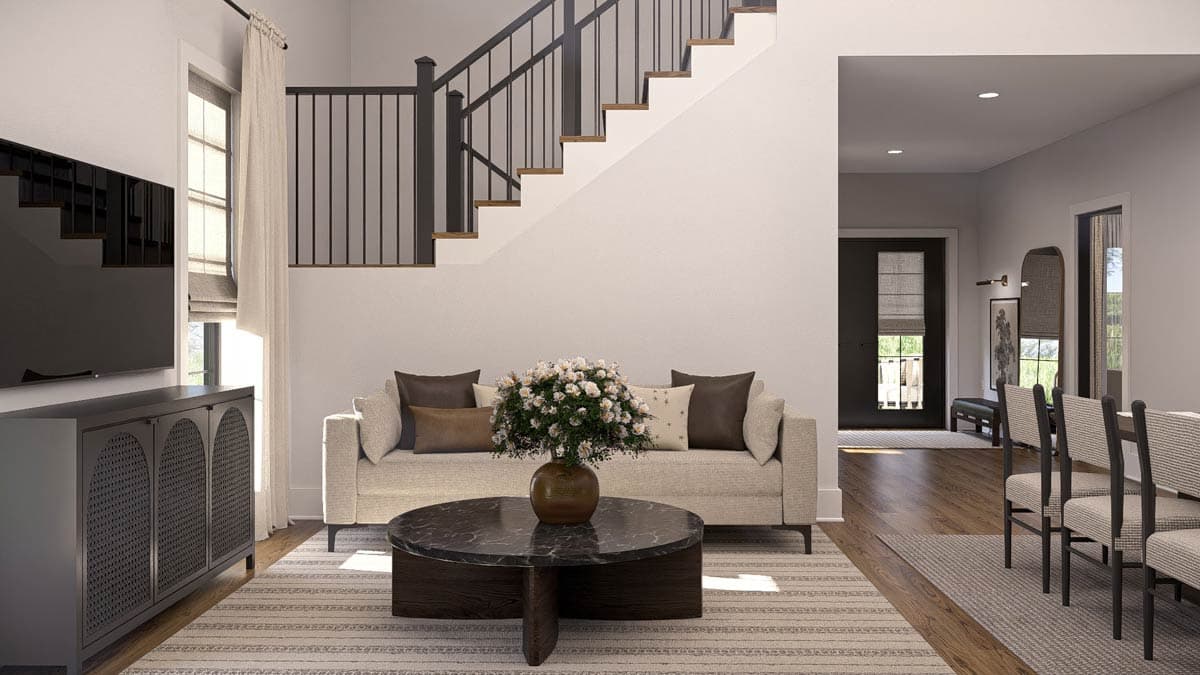 Plan 623515DJ: 2-Bed Barn-Style House Plan with Home Office - 1565 Sq Ft - Image #14 - Barndominium