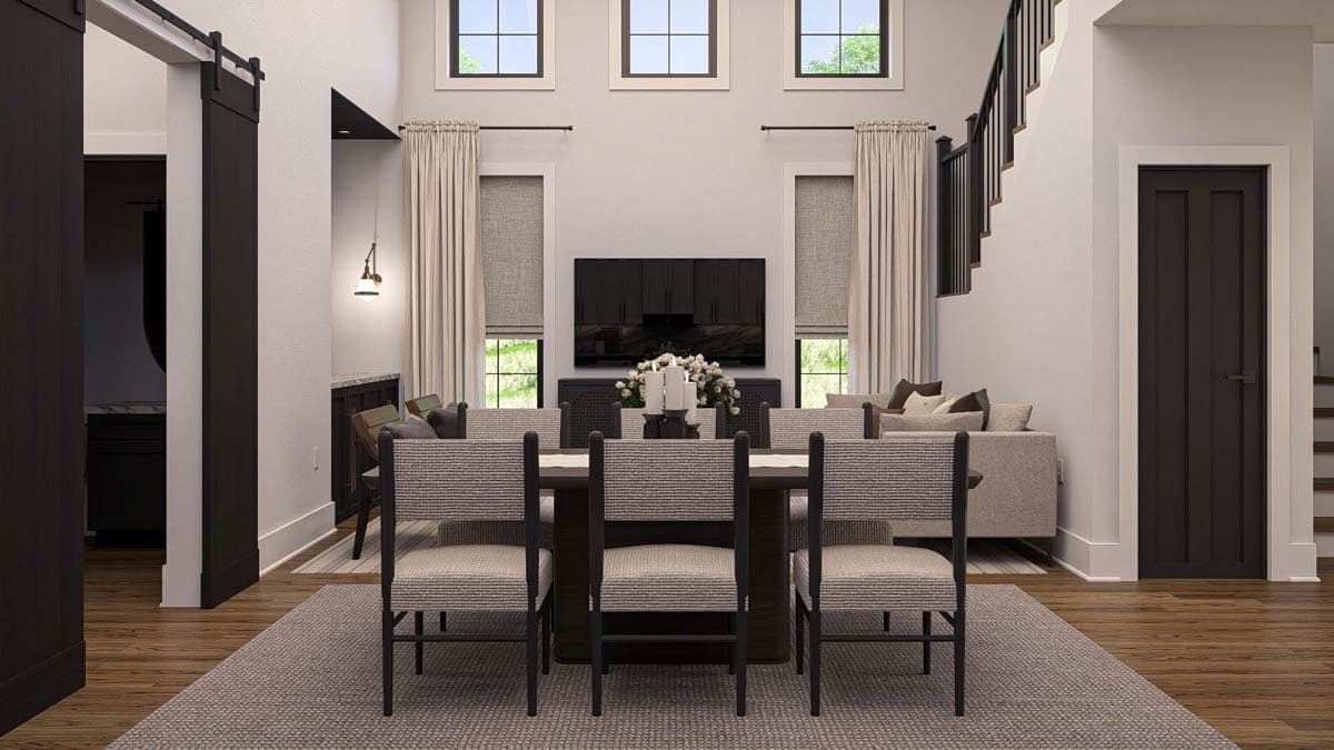 Plan 623515DJ: 2-Bed Barn-Style House Plan with Home Office - 1565 Sq Ft - Image #20 - Barndominium