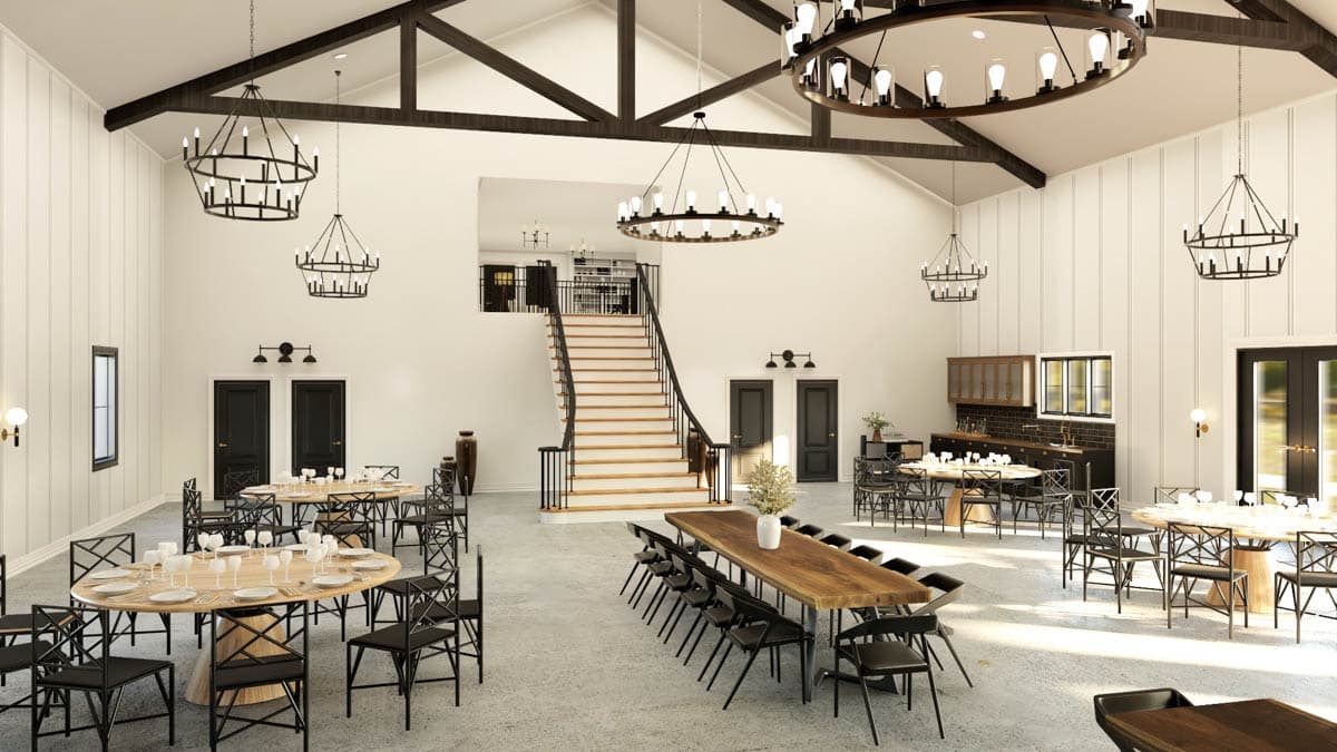 Plan 135355GRA: Two-Story Barndominium Plan with Oversized Event Room - 9800 Sq Ft - Image #24 - Barndominium, Mountain