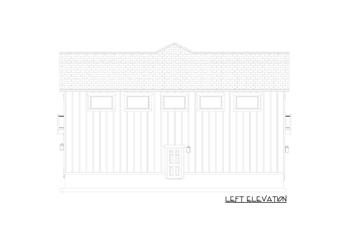 Plan 61629UT: 4-Bay Traditional Garage Plan with 1-Bedroom and Living Space Upstairs - 1219 Sq Ft - Image #12 - Traditional