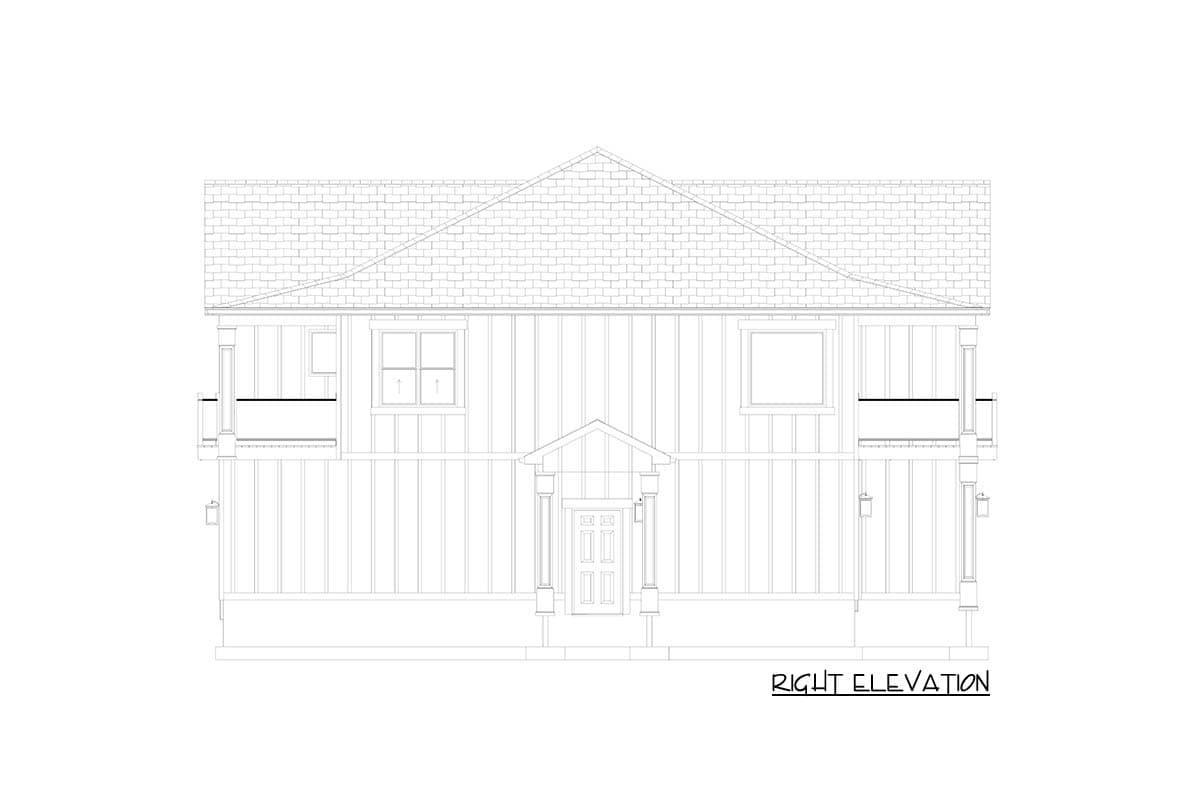 Plan 61629UT: 4-Bay Traditional Garage Plan with 1-Bedroom and Living Space Upstairs - 1219 Sq Ft - Image #15 - Traditional