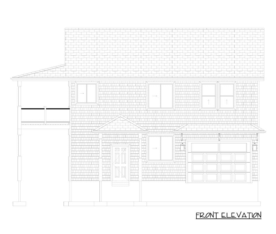 Plan 61630UT: 2-Bed Cape Cod House Plan with Great Room and Family Room - 1726 Sq Ft - Image #10 - Cape Cod, Shingle