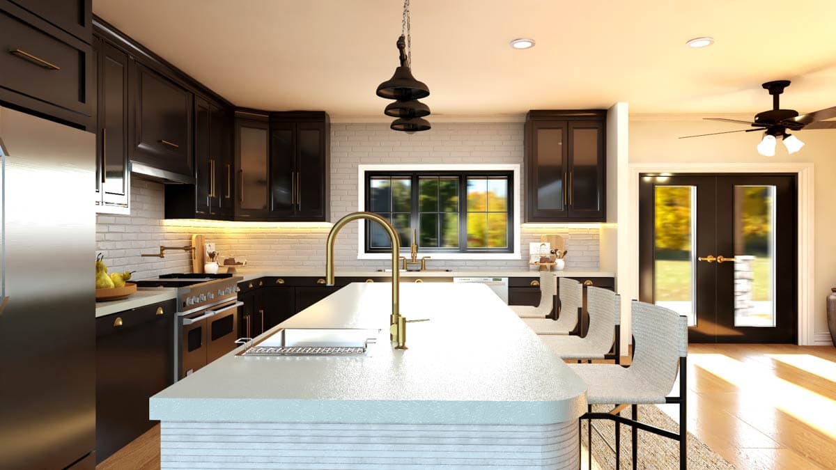 Plan 135356GRA: 4-Bed Barndominium House Plan with Attached 2-Bed Apartment - 7781 Sq Ft - Image #11 - Barndominium, Mountain, New American