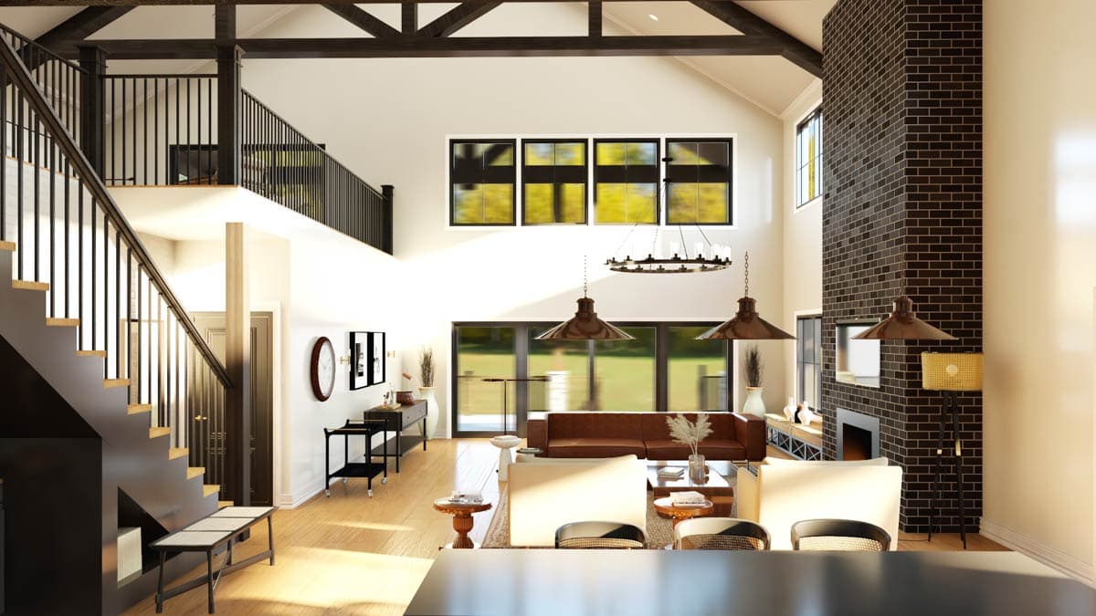 Plan 135356GRA: 4-Bed Barndominium House Plan with Attached 2-Bed Apartment - 7781 Sq Ft - Image #12 - Barndominium, Mountain, New American