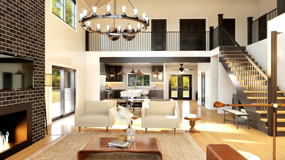 Plan 135356GRA: 4-Bed Barndominium House Plan with Attached 2-Bed Apartment - 7781 Sq Ft - Image #15 - Barndominium, Mountain, New American