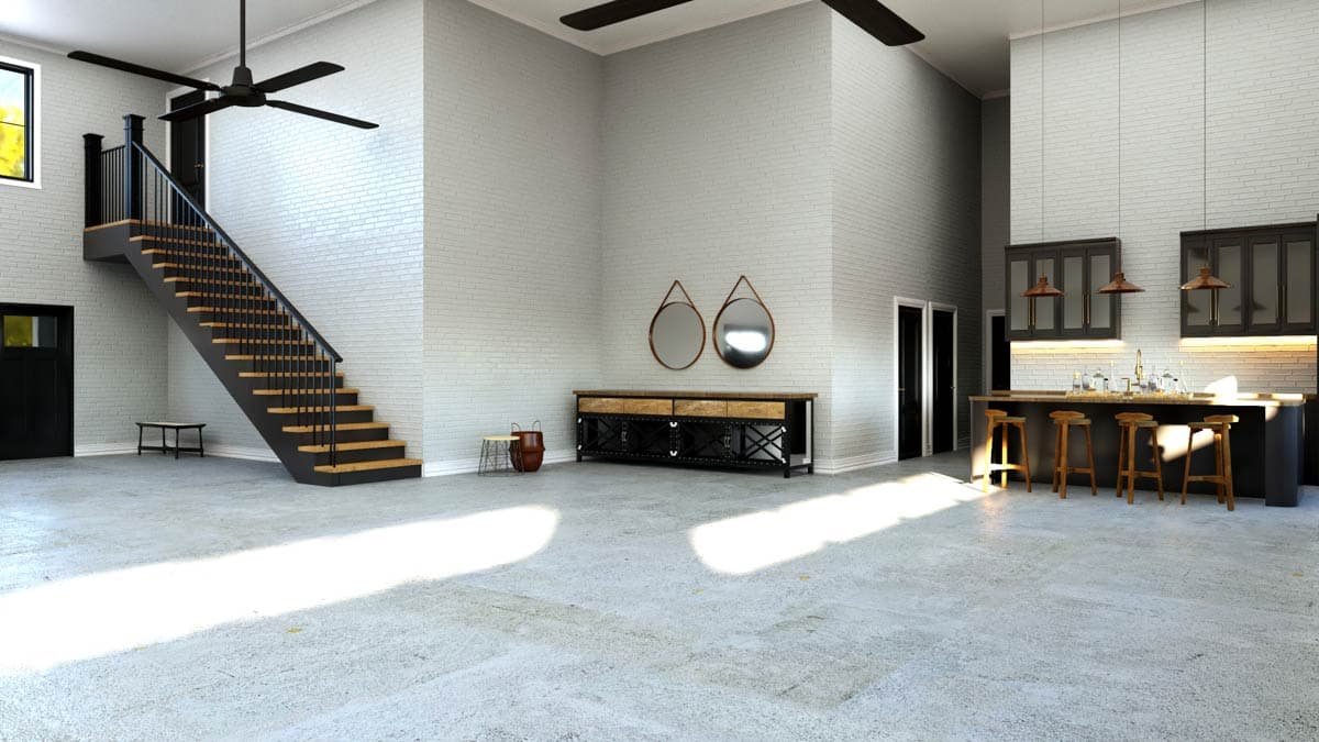 Plan 135356GRA: 4-Bed Barndominium House Plan with Attached 2-Bed Apartment - 7781 Sq Ft - Image #21 - Barndominium, Mountain, New American