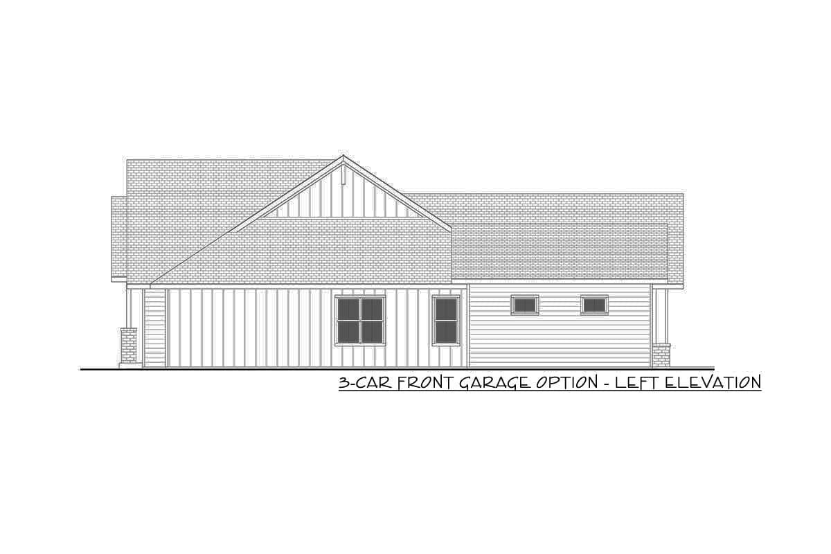 Plan 365060PED: 3 or 5 Bed Modern Farmhouse Plan with Main Floor Master and Laundry Access - 2500 Sq Ft - Image #8 - Modern Farmhouse, New American