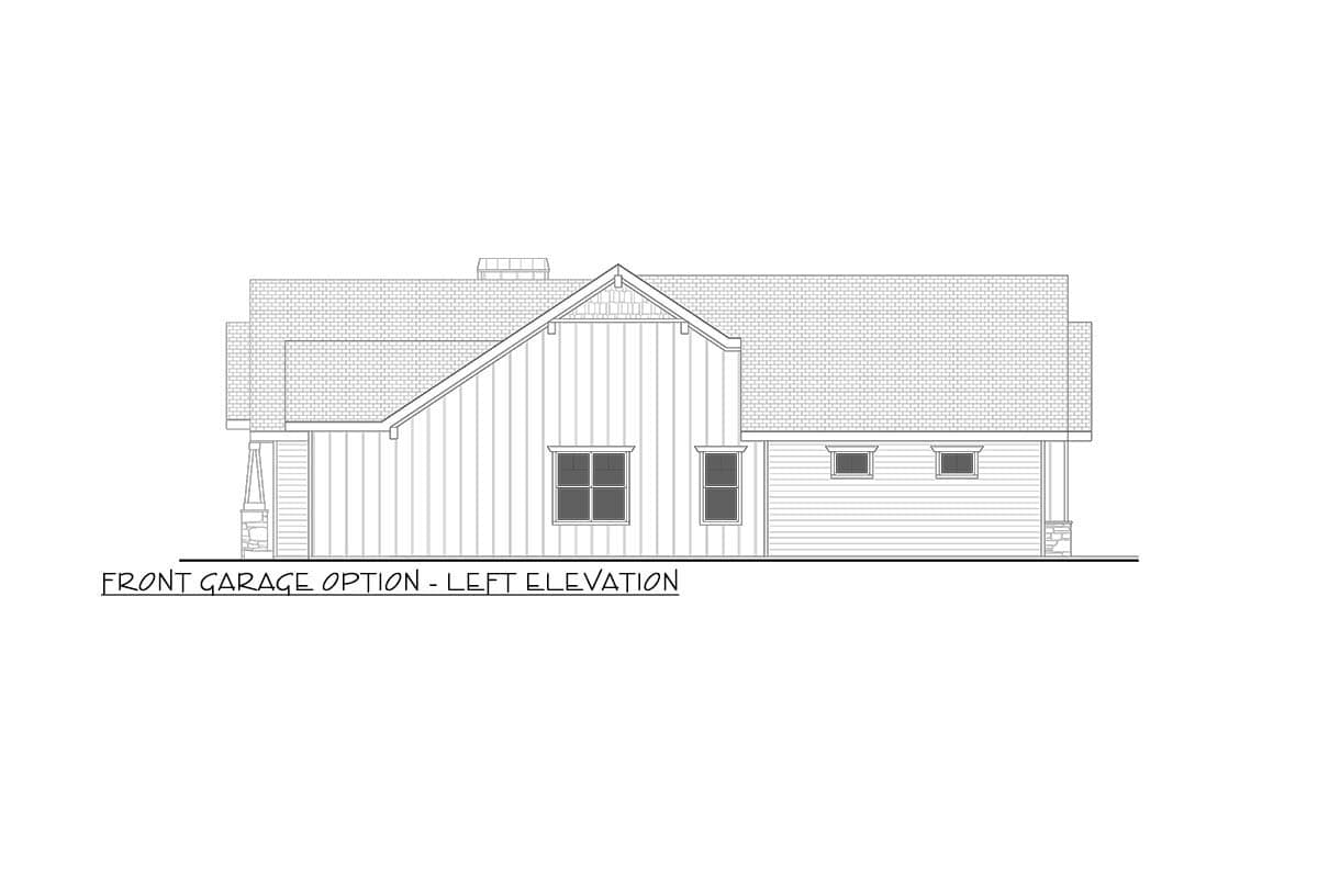 Plan 365061PED: 3-Bedroom Mountain Craftsman House Plan with Home Office or Flex Room - 2500 Sq Ft - Image #7 - Craftsman, Mountain