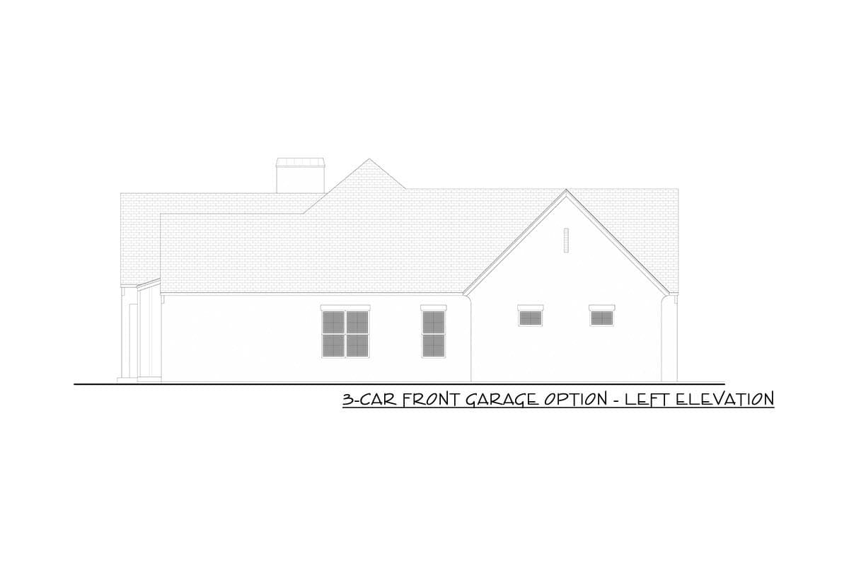 Plan 365063PED: 3 or 5 Bed Tudor-Style House Plan with Main Floor Master and Laundry Access - 2500 Sq Ft - Image #7 - Transitional