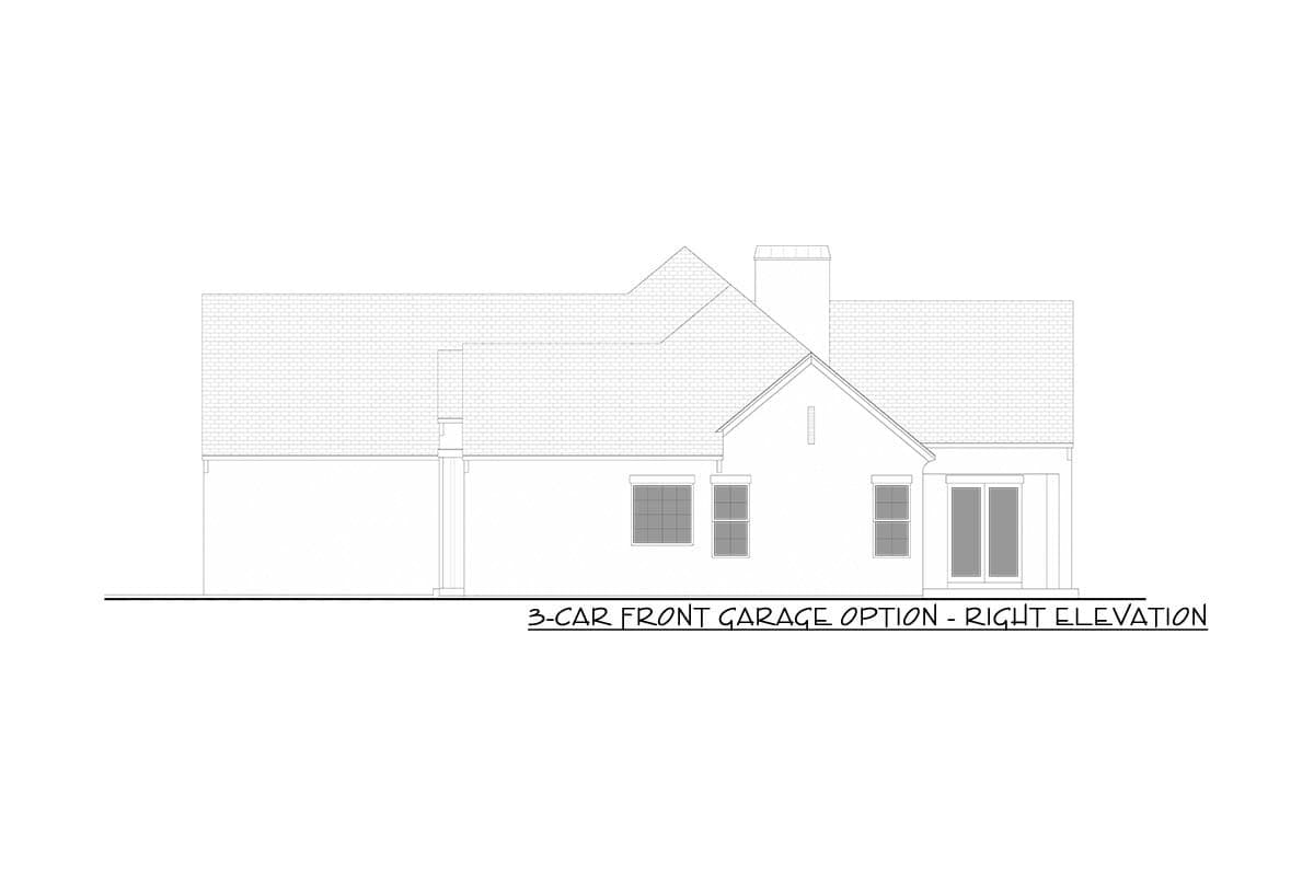 Plan 365063PED: 3 or 5 Bed Tudor-Style House Plan with Main Floor Master and Laundry Access - 2500 Sq Ft - Image #9 - Transitional