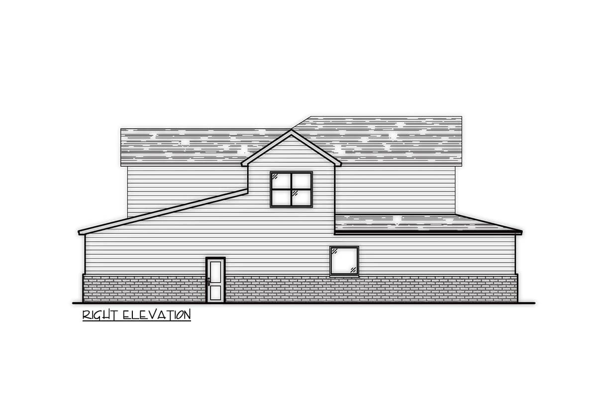 Plan 302000PSK: 4-Bedroom Traditional House Plan with Main Level Primary Bed and Loft Upstairs - Image #5 - New American, Traditional