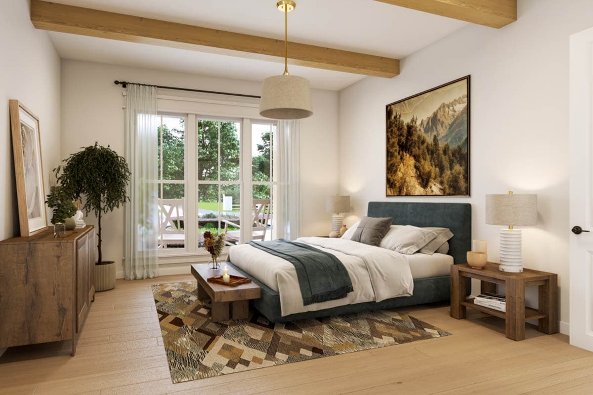 Plan 52004HZ: Charming 3-Bed Farmhouse Plan with Open Concept Living Space - 2400 Sq Ft - Image #7 - Country, Farmhouse, Transitional