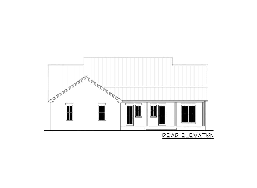 Plan 52004HZ: Charming 3-Bed Farmhouse Plan with Open Concept Living Space - 2400 Sq Ft - Image #12 - Country, Farmhouse, Transitional