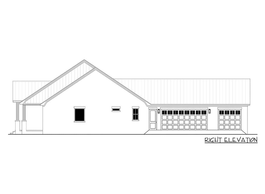 Plan 52004HZ: Charming 3-Bed Farmhouse Plan with Open Concept Living Space - 2400 Sq Ft - Image #13 - Country, Farmhouse, Transitional