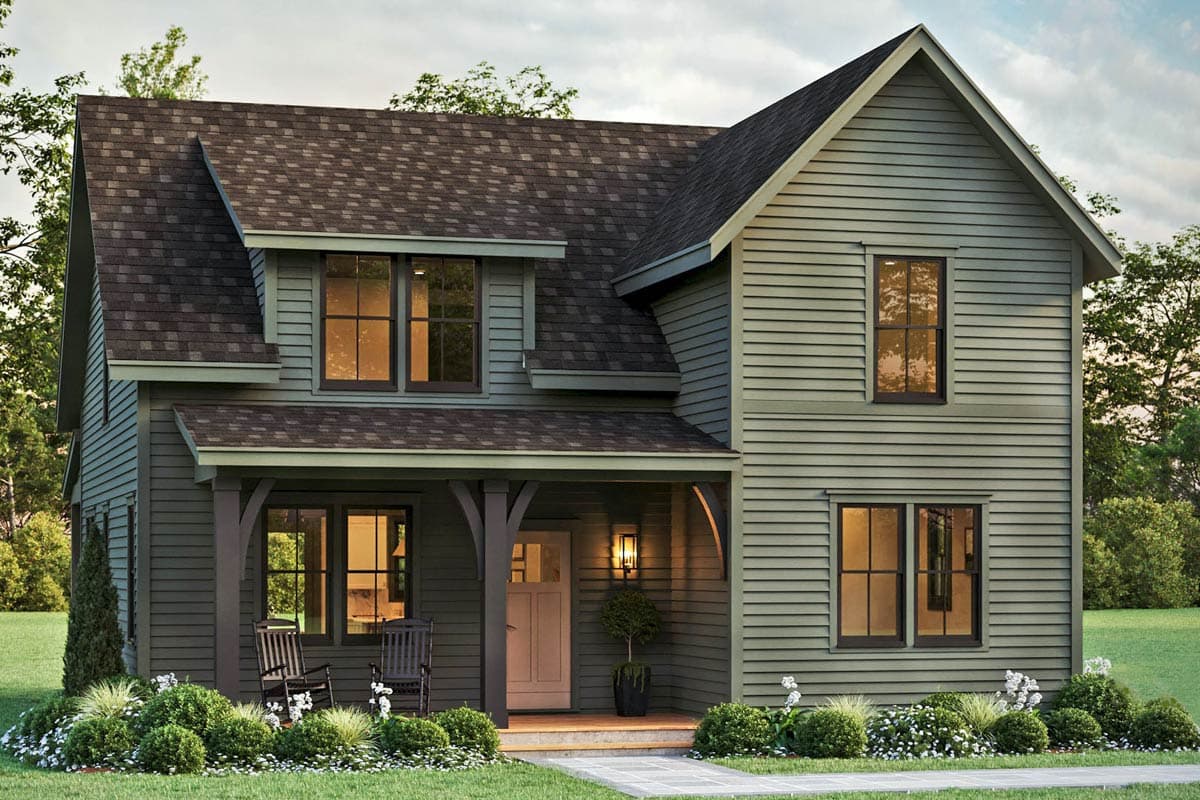 Plan 50239PH: 4-Bed New American House Plan with Optional Rear Porch - 2264 Sq Ft - Image #8 - Country, Farmhouse, New American