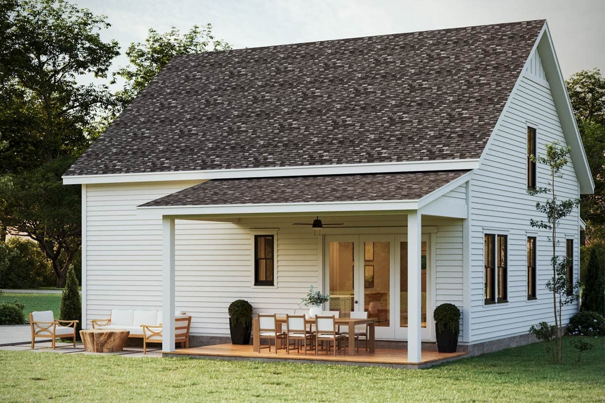 Plan 50239PH: 4-Bed New American House Plan with Optional Rear Porch - 2264 Sq Ft - Image #6 - Country, Farmhouse, New American