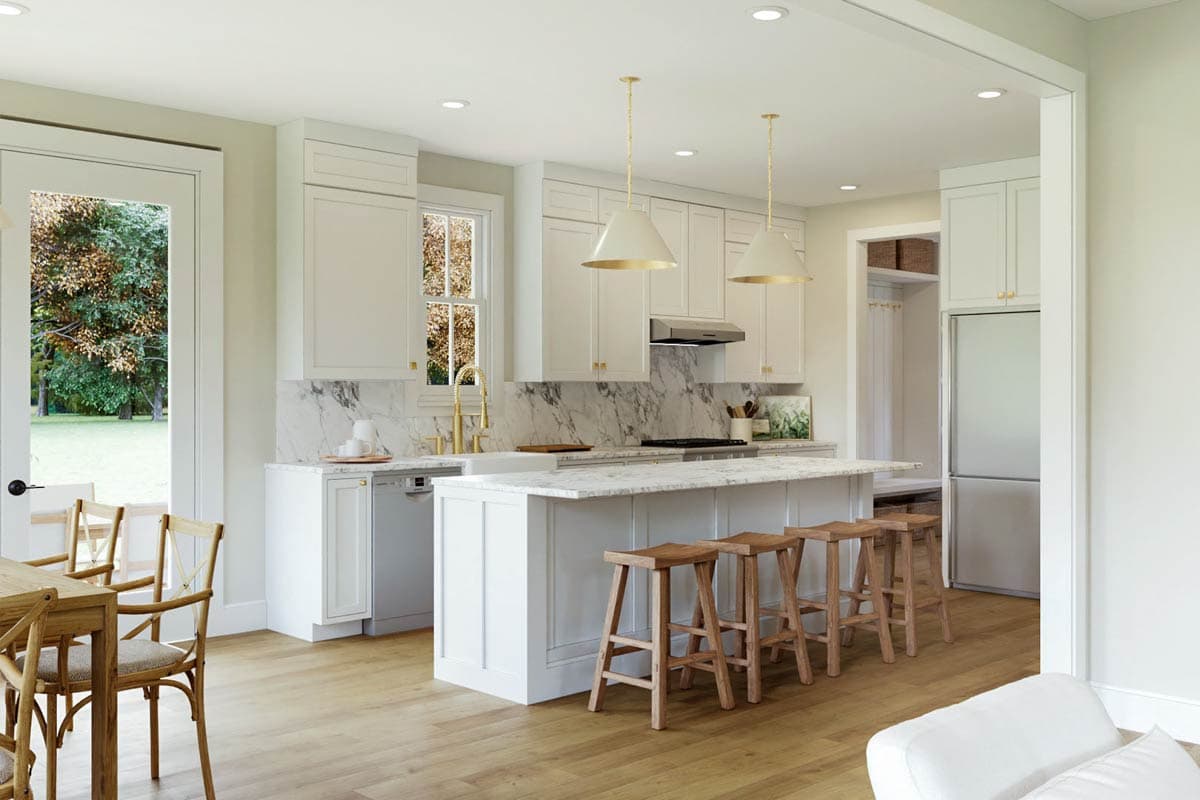 Plan 50239PH: 4-Bed New American House Plan with Optional Rear Porch - 2264 Sq Ft - Image #9 - Country, Farmhouse, New American