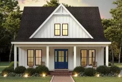 5-Bed Modern Farmhouse Plan with Versatile Open Floor Plan Layout - 2770 Sq Ft