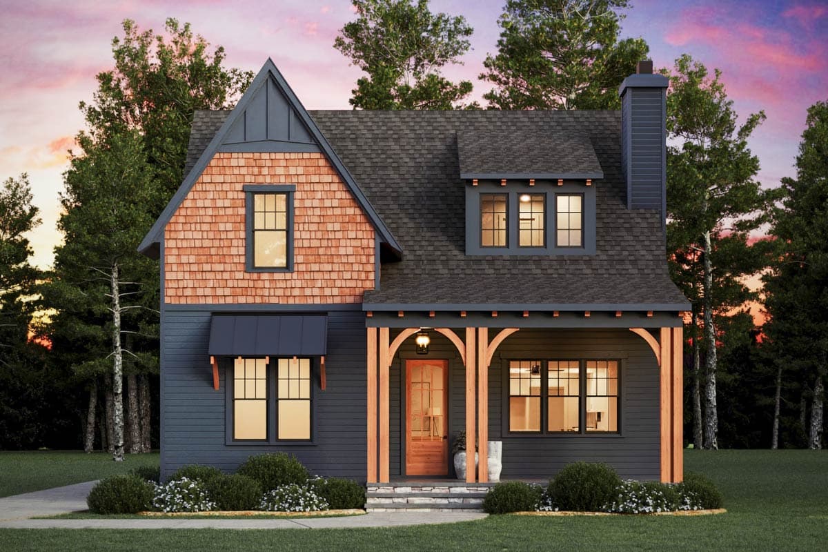 Plan 50243PH: 3 or 4 Bed Cottage House Plan with Spacious Garage - 2264 Sq Ft - Image #5 - Cottage, Country