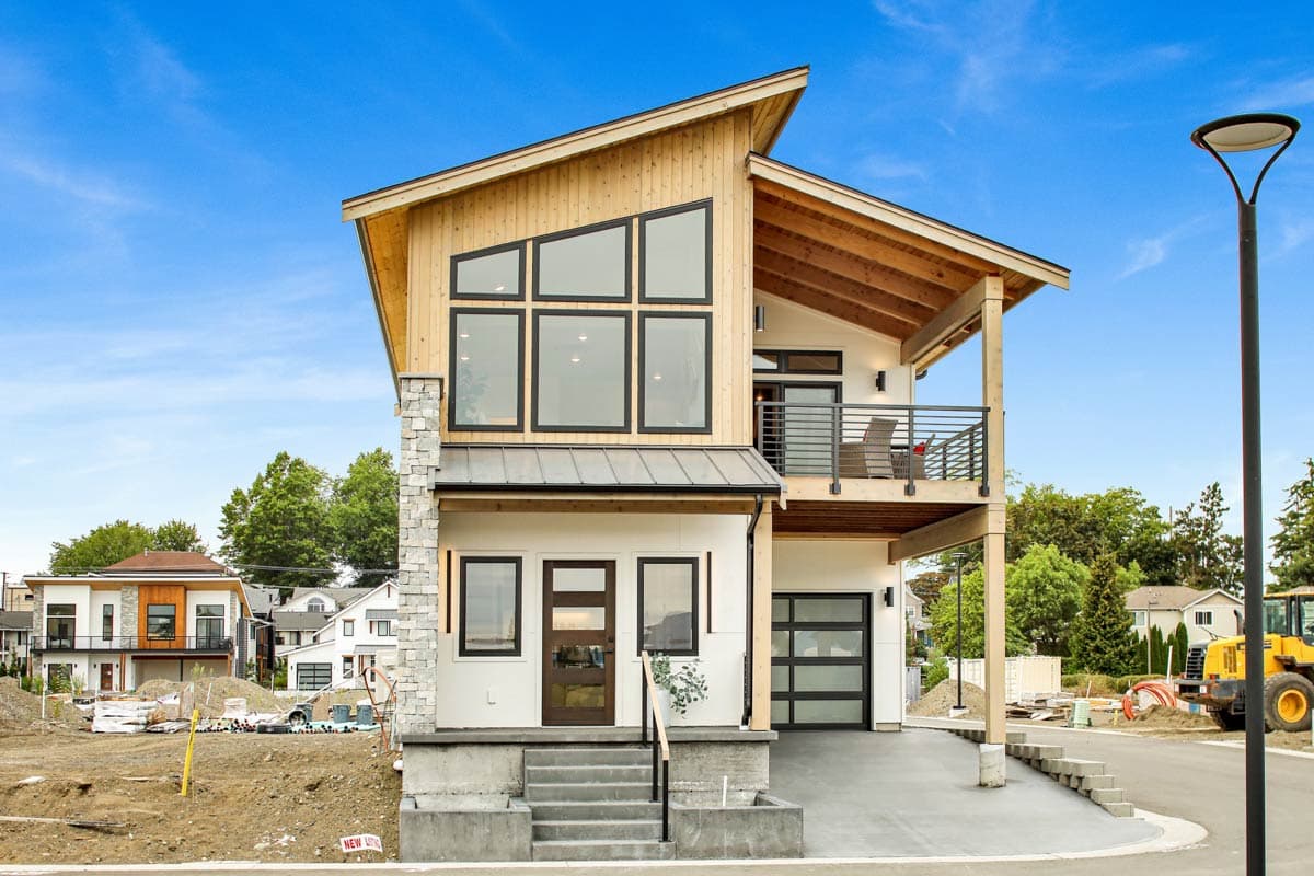 Plan 280225JWD: Two-Story 2-Bed Contemporary House Plan with Sloped Ceilings - 1387 Sq Ft - Image #5 - Contemporary