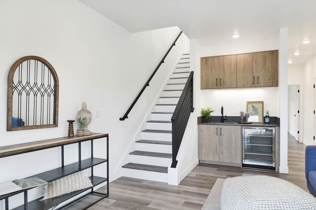 Plan 280225JWD: Two-Story 2-Bed Contemporary House Plan with Sloped Ceilings - 1387 Sq Ft - Image #9 - Contemporary