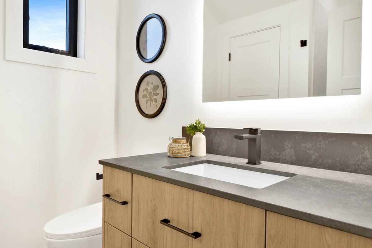 Plan 280225JWD: Two-Story 2-Bed Contemporary House Plan with Sloped Ceilings - 1387 Sq Ft - Image #17 - Contemporary