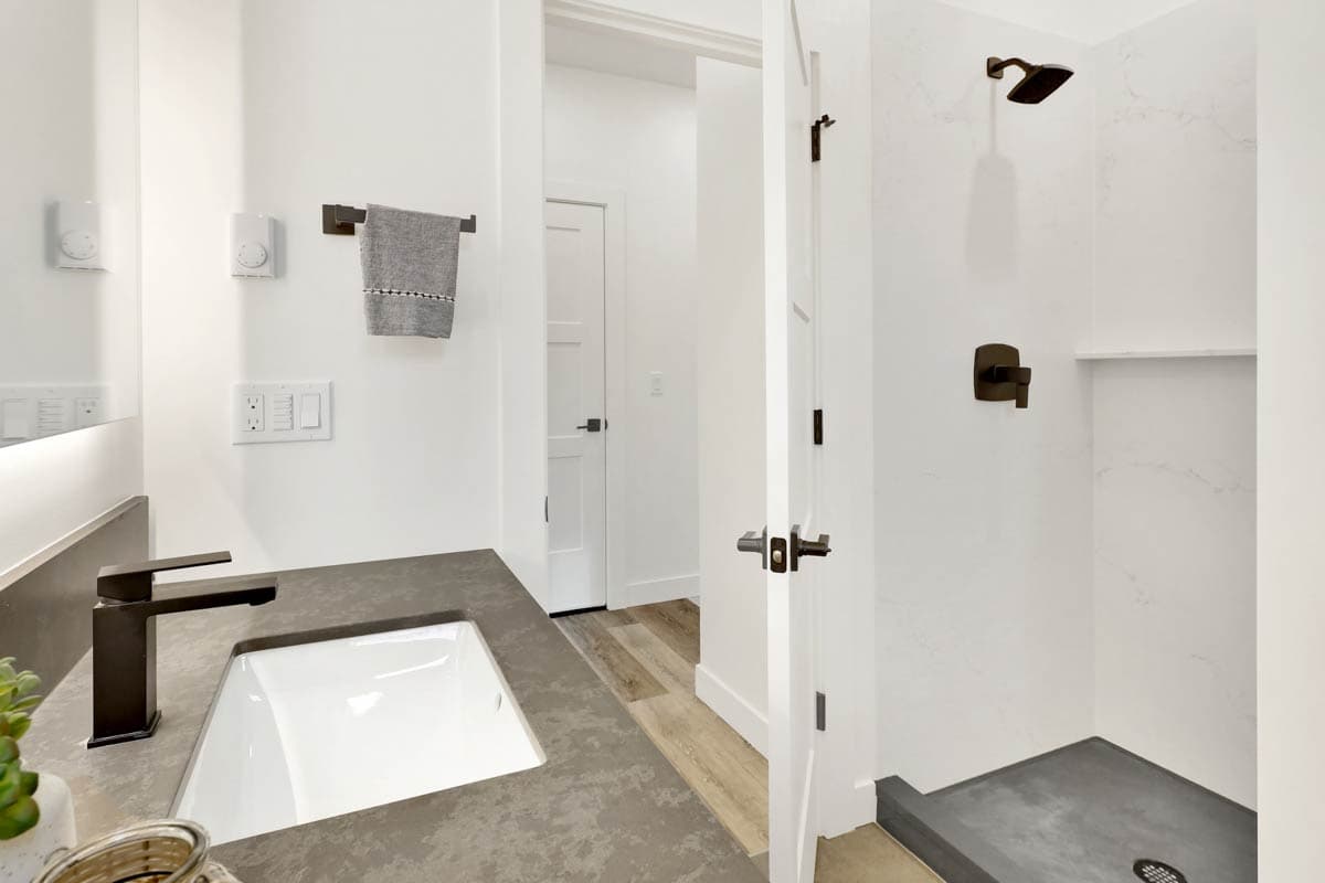 Plan 280225JWD: Two-Story 2-Bed Contemporary House Plan with Sloped Ceilings - 1387 Sq Ft - Image #20 - Contemporary