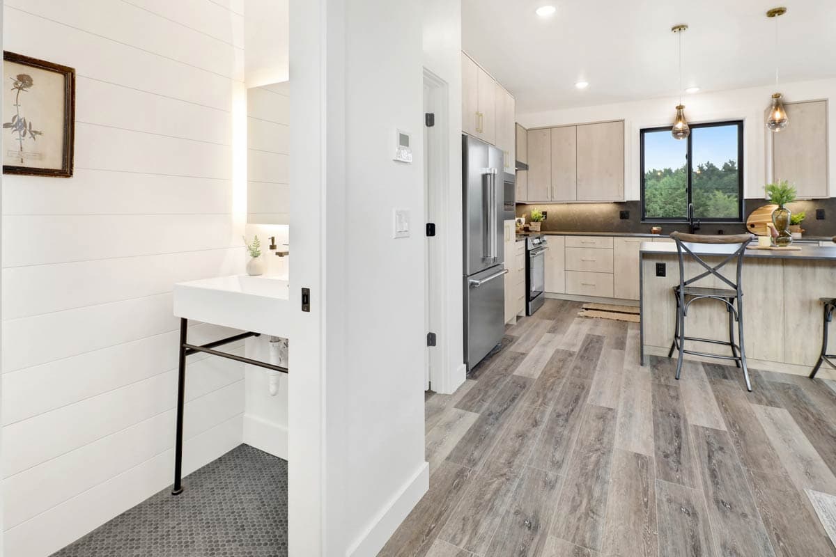 Plan 280225JWD: Two-Story 2-Bed Contemporary House Plan with Sloped Ceilings - 1387 Sq Ft - Image #23 - Contemporary