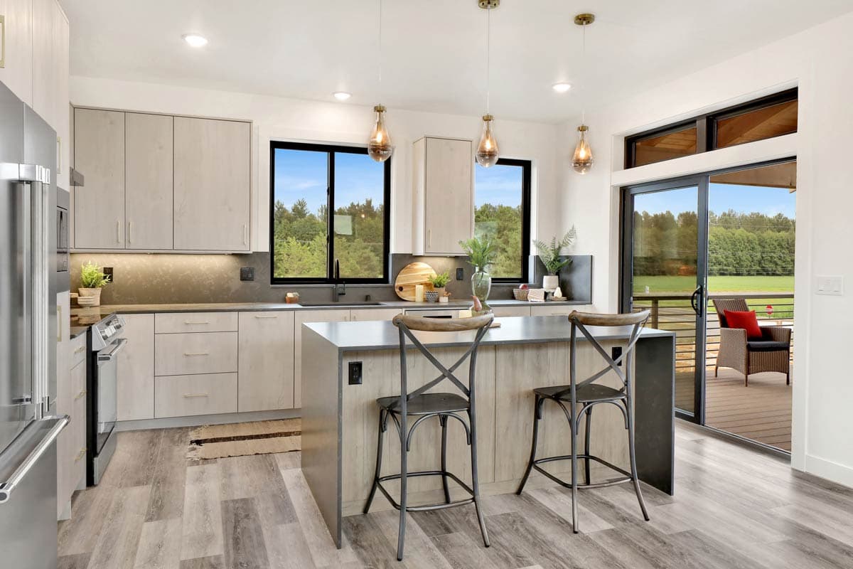 Plan 280225JWD: Two-Story 2-Bed Contemporary House Plan with Sloped Ceilings - 1387 Sq Ft - Image #30 - Contemporary