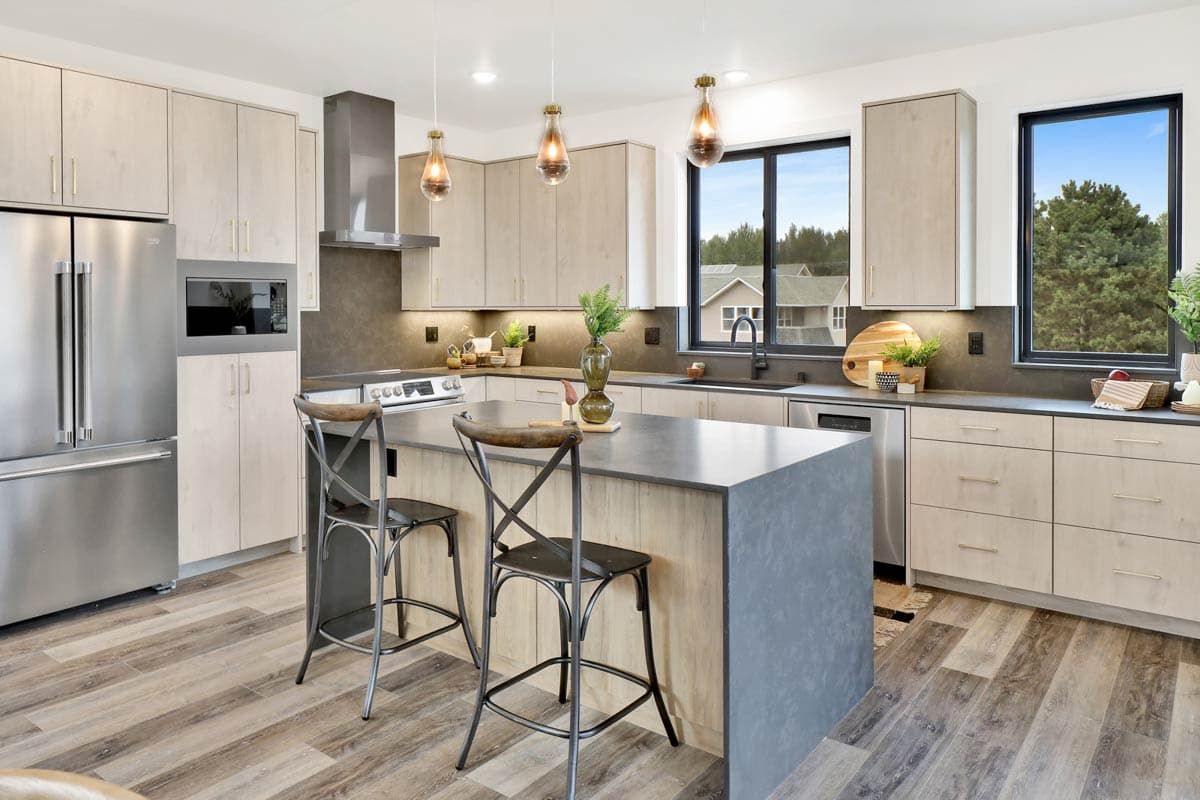 Plan 280225JWD: Two-Story 2-Bed Contemporary House Plan with Sloped Ceilings - 1387 Sq Ft - Image #31 - Contemporary