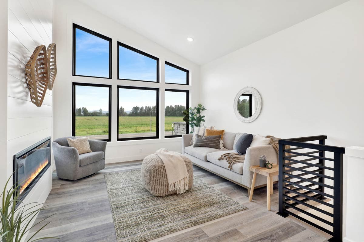 Plan 280225JWD: Two-Story 2-Bed Contemporary House Plan with Sloped Ceilings - 1387 Sq Ft - Image #40 - Contemporary