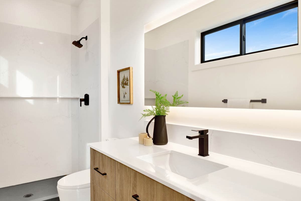 Plan 280225JWD: Two-Story 2-Bed Contemporary House Plan with Sloped Ceilings - 1387 Sq Ft - Image #54 - Contemporary