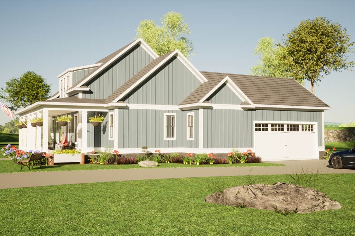 Plan 86415HH: 4-Bed Country Farmhouse Plan with Wrap Around Porch ...