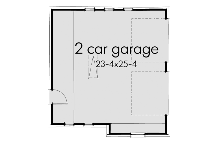 Plan 16941WG: 3-Bed Craftsman Cottage with Bonus Room and Detached 2-Car Garage - Floor Plan - Image #20 - Cottage, Craftsman, Rustic