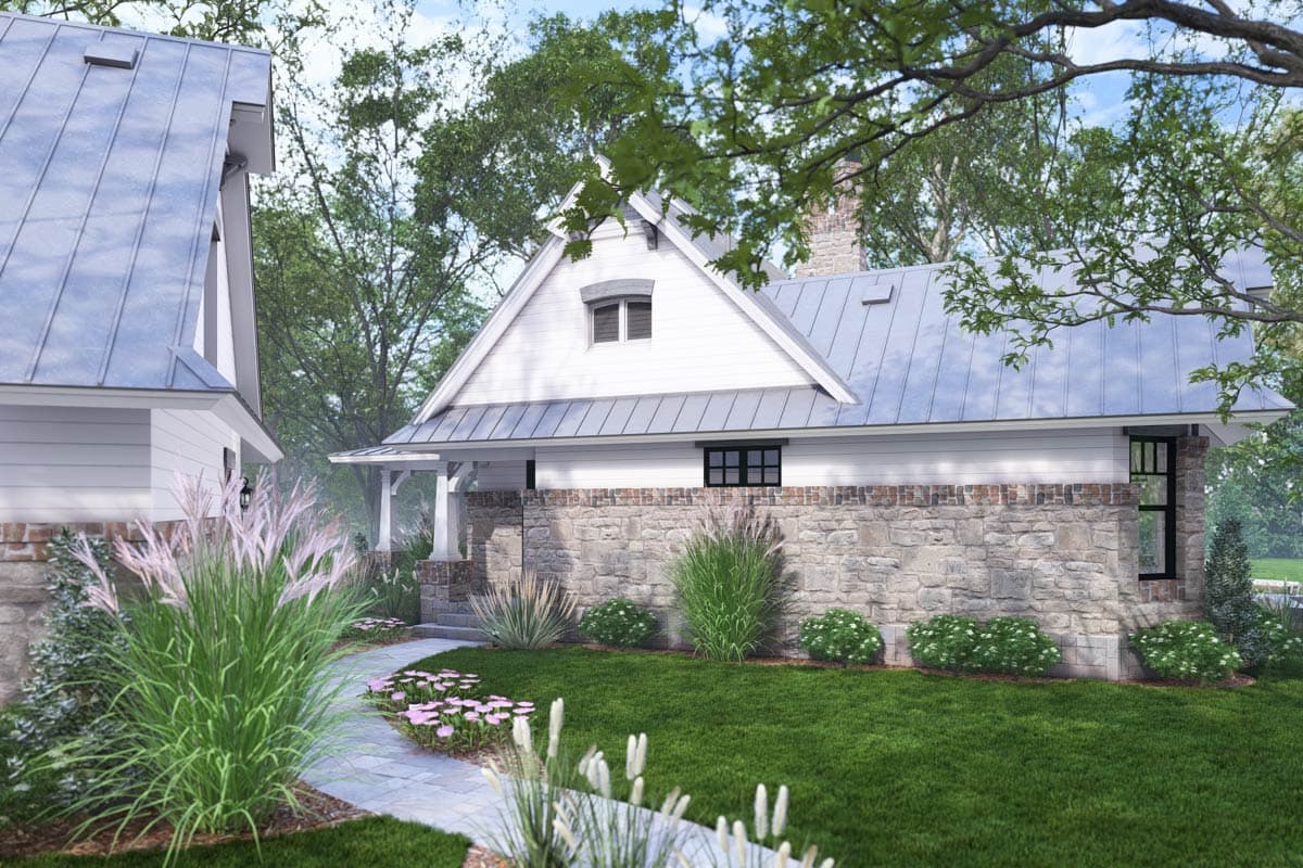 Plan 16941WG: 3-Bed Craftsman Cottage with Bonus Room and Detached 2-Car Garage - Image #12 - Cottage, Craftsman, Rustic
