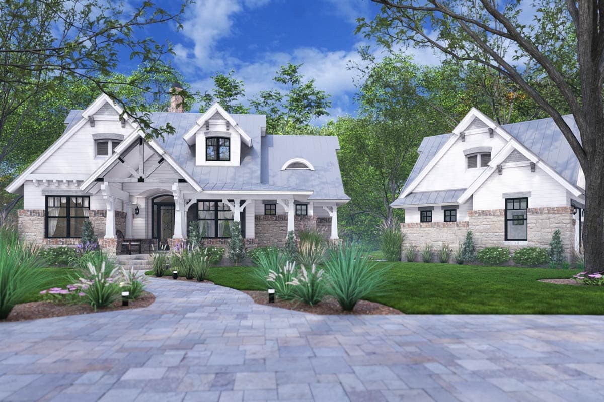 Plan 16941WG: 3-Bed Craftsman Cottage with Bonus Room and Detached 2-Car Garage - Image #15 - Cottage, Craftsman, Rustic