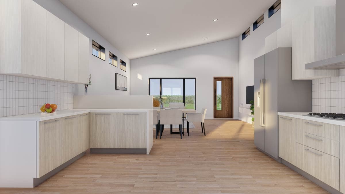 Plan 70924MK: 3-Bed Mid-Century Modern Ranch House Plan with Workshop Garage - Image #13 - Mid Century Modern, Modern, Ranch