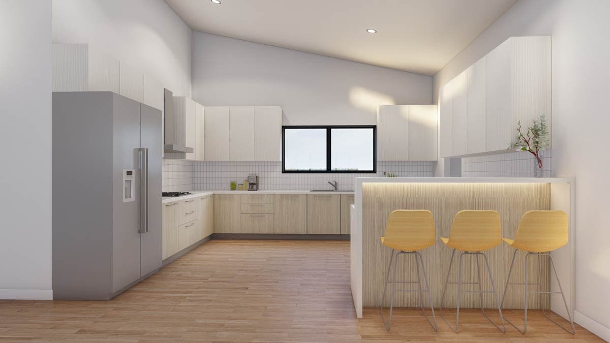 Plan 70924MK: 3-Bed Mid-Century Modern Ranch House Plan with Workshop Garage - Image #12 - Mid Century Modern, Modern, Ranch