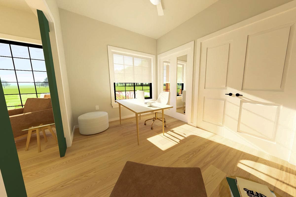 Plan 67843MG: Single Bed Cottage House Plan with Home Office or Flex Space - 800 Sq Ft - Image #20 - Cottage